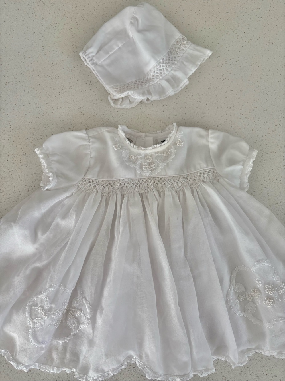 ✨ Sarah Louise England Christening / Special Occasion Dress + Bonnet ✨
